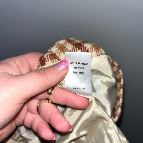 LULU’s Sycamore Brown Plaid Mini Skirt Size XS - Picture 6 of 11